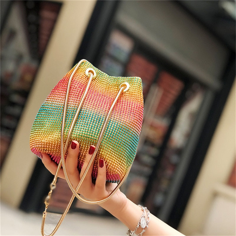 Crystal Bucket Bag for Women - Shop Luxurious57