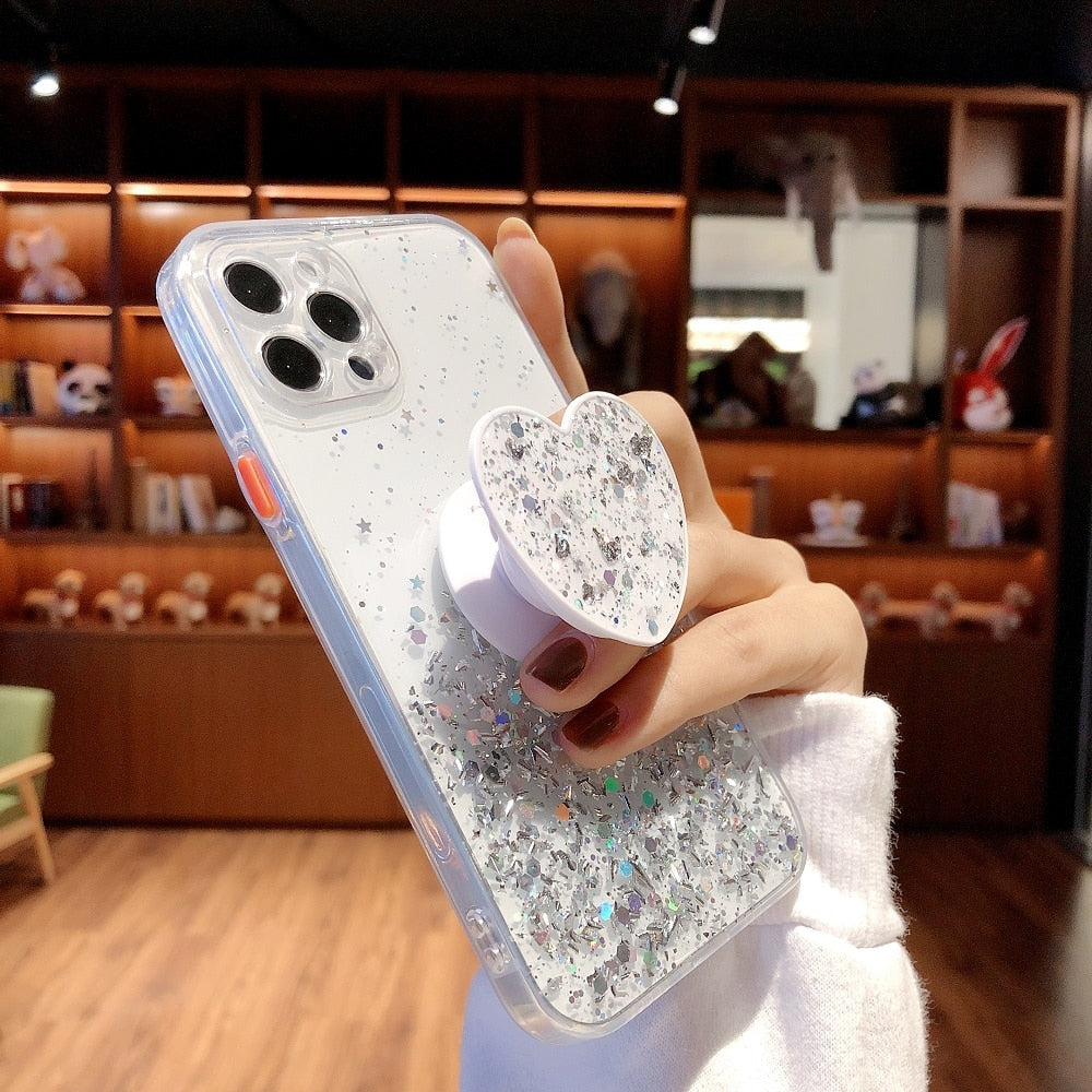 Sequins Glitter Case with Love - Shop Luxurious57