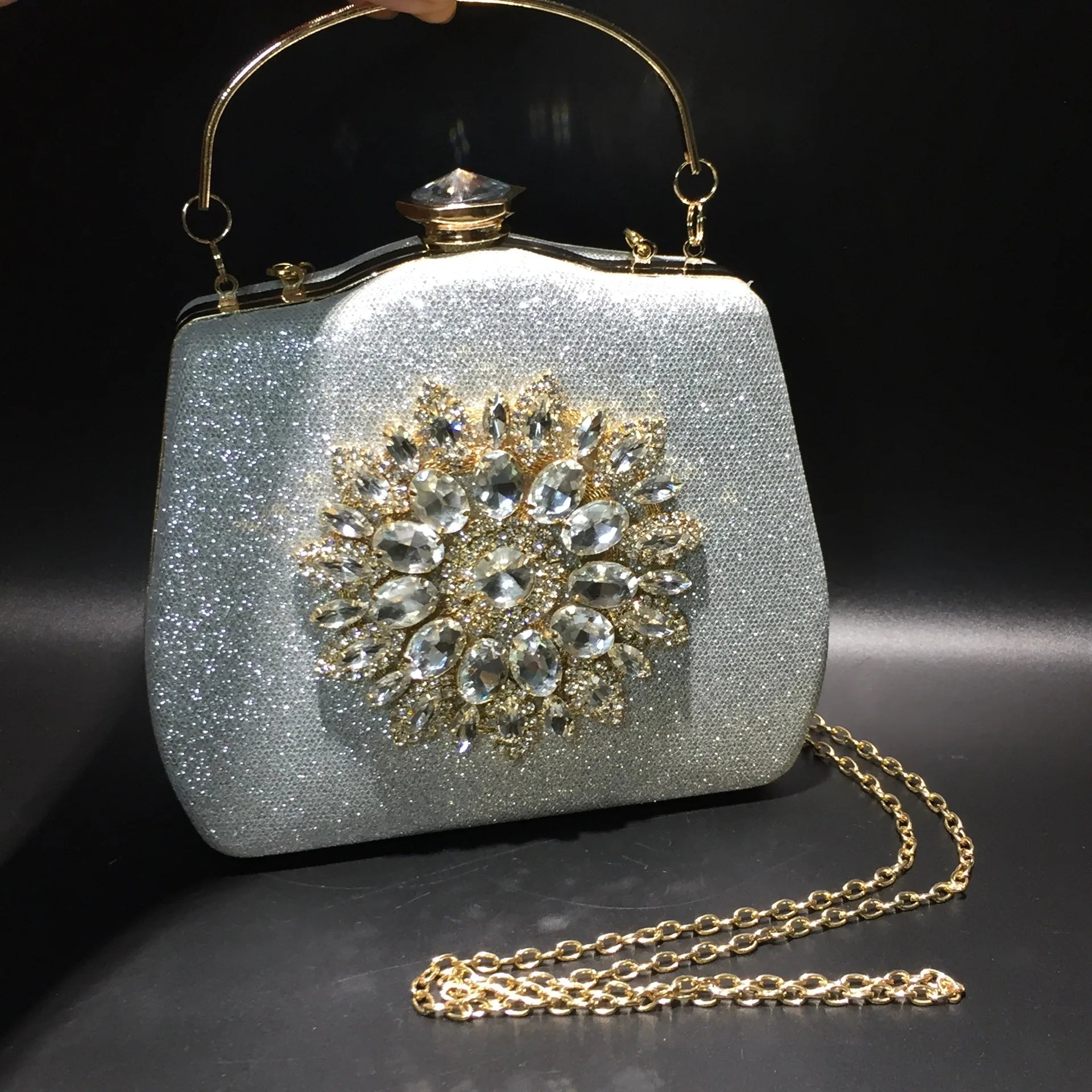 Diamond studded banquet bag