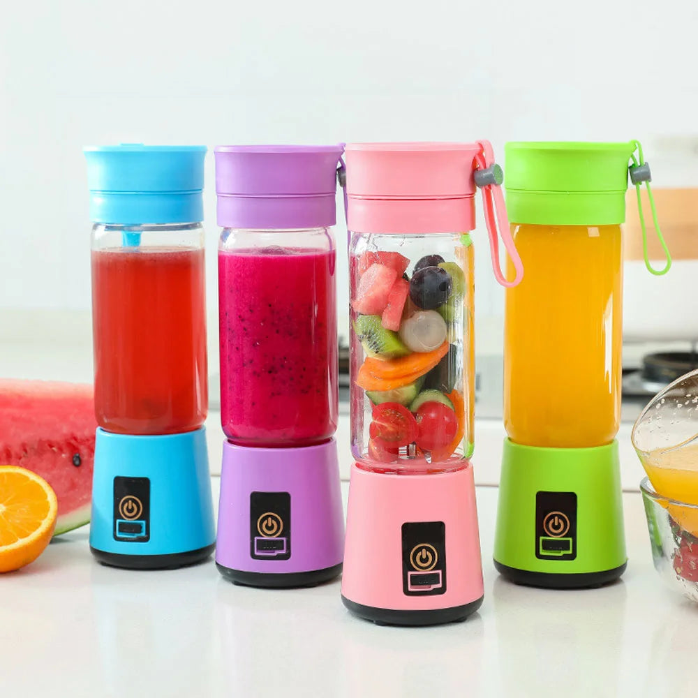 Mini Orange Fruit Smoothie Blender Machine