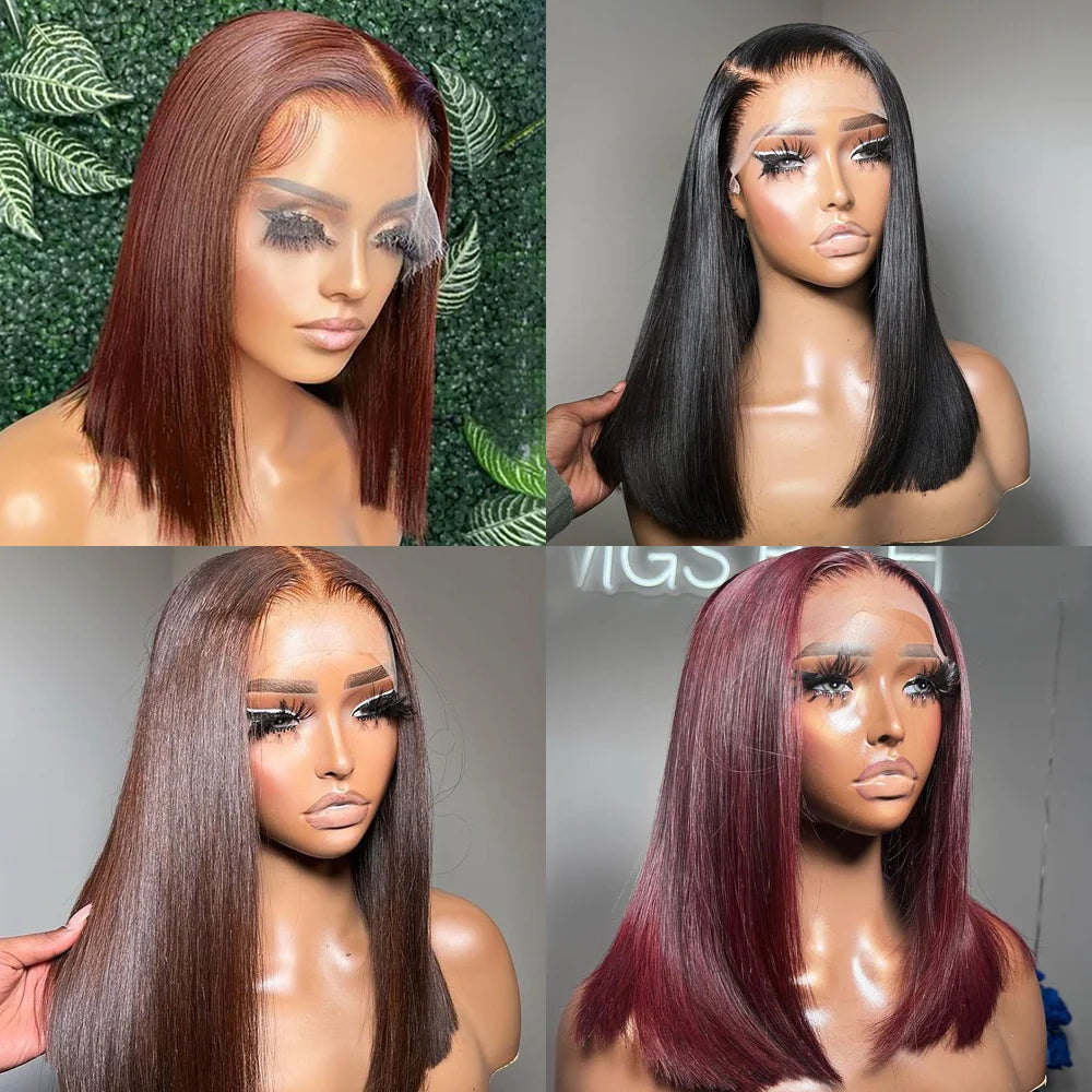 Straight Bob Wig Lace Front Human Hair Wigs