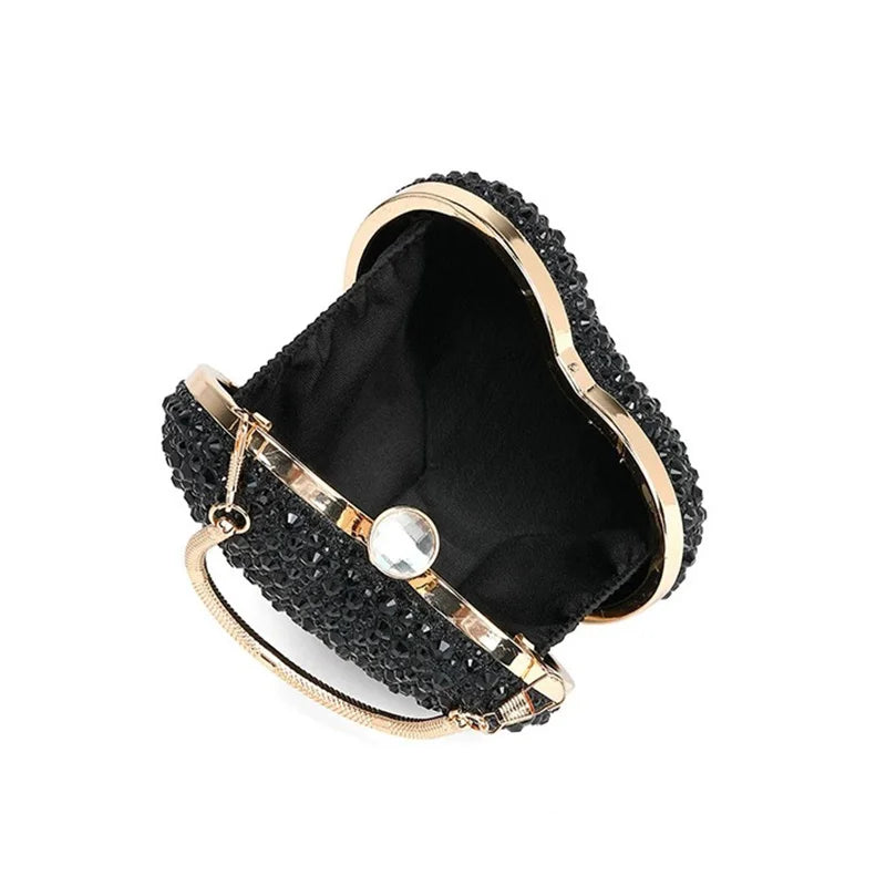 Diamond Heart Shape Purse