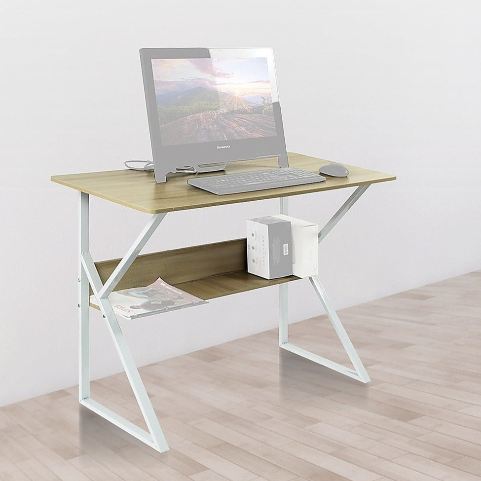 Wood & Metal Computer Desk - Shop Luxurious57