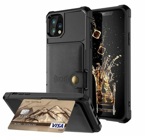 Leather Wallet Armor Case for iPhone - Shop Luxurious57